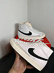 Чоловічі зимові кеди Nike Blazer Mid 77 Vintage White Winter Fur (білі) високі повсякденні D464 Найк топ, фото 5
