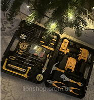 Подарочный набор мужчине на Новый Год Шуруповерт аккумуляторный DeWALT DCD771 с набором инструмента AIRIS