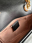 Жіноча сумка Gucci Marmont Mini Shoulder Bag, Gold Hardware (чорна) розкішна зручна сумочка KIS99160 топ, фото 7