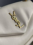 Жіноча сумка Yves Saint Laurent (біла) маленька повсякденна сумочка Gi92031 топ, фото 8