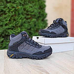 Чоловічі зимові кросівки Merrell Tracking (світло-сірі) модні високі кросівки 4084 Меррелл топ, фото 9