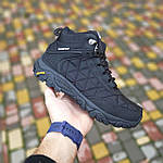 Чоловічі зимові кросівки Merrell Tracking (чорно-білі) модні високі кросівки 4085 Мерелл топ, фото 4