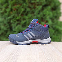 Мужские кроссовки Adidas Climaproof (синие с красным) модные зимние кроссовки 4053 Адидас топ