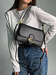 Жіноча сумка Coach Soft Tabby Calf Leather Shoulder Bag (чорна) крута сумочка KIS99204 топ, фото 2