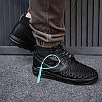 Чоловічі зимові кросівки Nike Lunar Force Duckboot (чорні) високі стильні кросівки 2533 Найк топ, фото 4