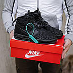 Чоловічі зимові кросівки Nike Lunar Force Duckboot (чорні) високі стильні кросівки 2533 Найк топ, фото 5