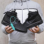 Чоловічі зимові кросівки Nike Lunar Force Duckboot (чорні) високі стильні кросівки 2533 Найк топ, фото 6