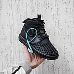 Чоловічі зимові кросівки Nike Lunar Force Duckboot (чорні) високі стильні кросівки 2533 Найк топ, фото 8