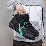 Чоловічі зимові кросівки Nike Lunar Force Duckboot (чорні) високі стильні кросівки 2533 Найк топ, фото 9
