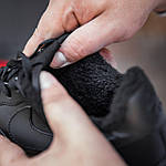 Чоловічі зимові кросівки Nike Air Force Winter (чорні) низькі стильні кросівки 2503 Найк топ, фото 2