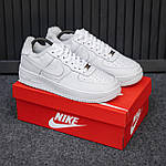 Чоловічі зимові кросівки Nike Air Force Winter (білі) низькі стильні кросівки 2504 Найк топ, фото 9