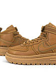 Чоловічі зимові кросівки Nike Air Force 1 Gore-Tex Brown (коричневі) високі стильні кросівки арт7596 Найк топ, фото 5