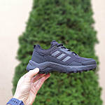 Чоловічі зимові кросівки Adidas (чорні) модні низькі кросівки 4089 Адідас топ, фото 2