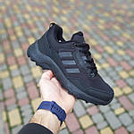 Чоловічі зимові кросівки Adidas (чорні) модні низькі кросівки 4089 Адідас топ, фото 4