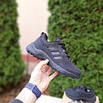 Чоловічі зимові кросівки Adidas (чорні) модні низькі кросівки 4089 Адідас топ, фото 10