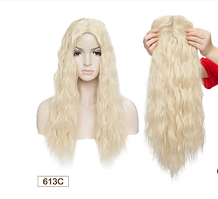 Перука з човником довге волосся світлий блонд