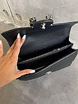 Жіноча сумка Gucci Horsebit (чорна) красива зручна сумочка Gi3806 топ, фото 6