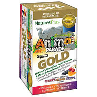 Мультивитамин Natures Plus Мультивитамины для Детей, Вкус Ассорти, Animal Parade Gold, (NAP-29927)