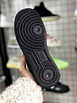 Чоловічі зимові кросівки Nike Air Force 1 Low Black Fur (чорні) низькі стильні кросівки арт7611 Найк топ, фото 5