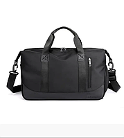 Сумка спортивна з відділенням для взуття чорна 121С