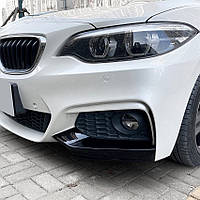 Сплиттер губа переднего бампера клыки BMW F22 накладки