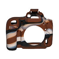 Защитный силиконовый чехол Pixel для фотоаппаратов Nikon D750 - камуфляж (пустыня) (код TBD0603887401C)