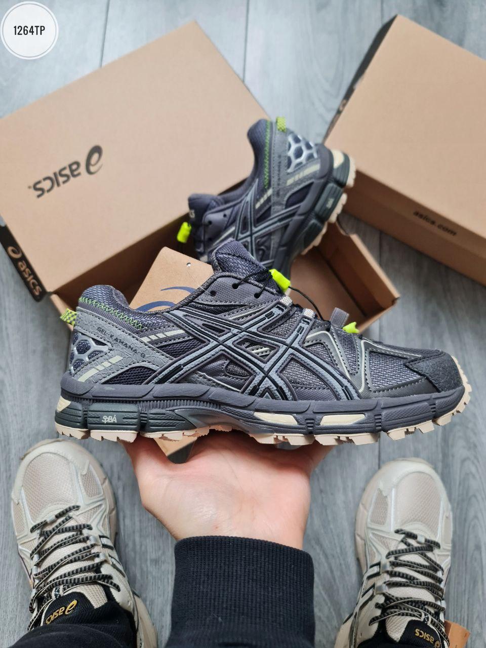 Чоловічі повсякденні кросівки Asics Gel-Kahana 8 Dark Grey (чорно-сірі) модні низькі кросівки 1264TP Асікс топ, фото 1