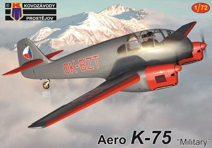 Пластикова модель 1/72 Kovozavody Prostejov 0429 Aero K-75 “Military”