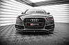 Сплітер Audi S4 B8/A4 S-line (12-16) тюнінг обвіс губа спідниця елерон (V4), фото 4