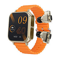 Smart watch з навушниками смарт часы с встроеными наушниками/смарт годинники Безрамковий екран 1.96