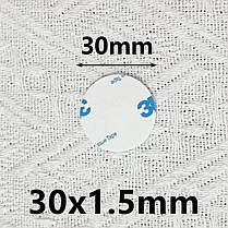 3М VHB двосторонній скотч липучки Strong Black Круг 30 мм (3 шт.), фото 4