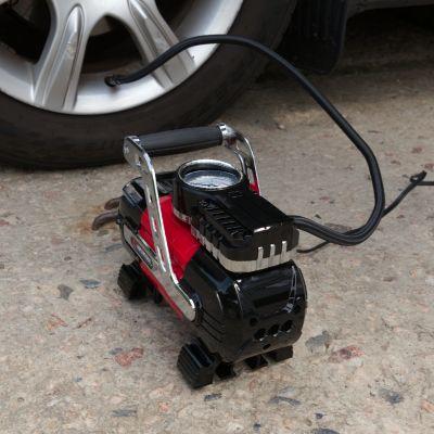 Компресор автомобільний 12 В. Один циліндр 30 мм INTERTOOL AC-0002