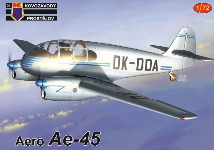 Пластикова модель 1/72 Kovozavody Prostejov 0430 чехословацький літак Аеро 45