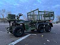 Электроквадроцикл HIMAKS Military Off-Road 6W4D шестиколёсный для доставки груза и эвакуации