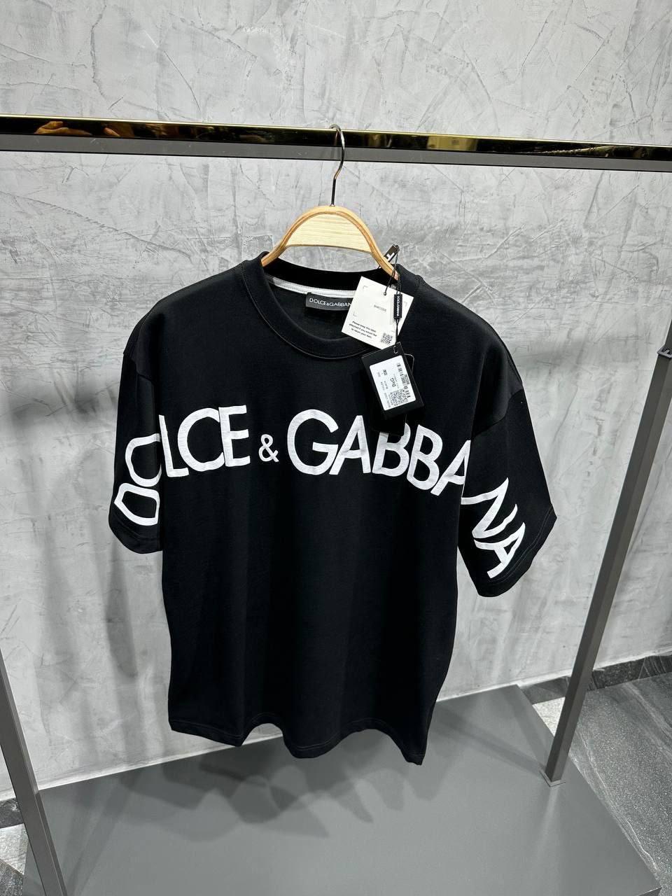 Чоловіча футболка DOLCE GABBANA CK7230 чорна S