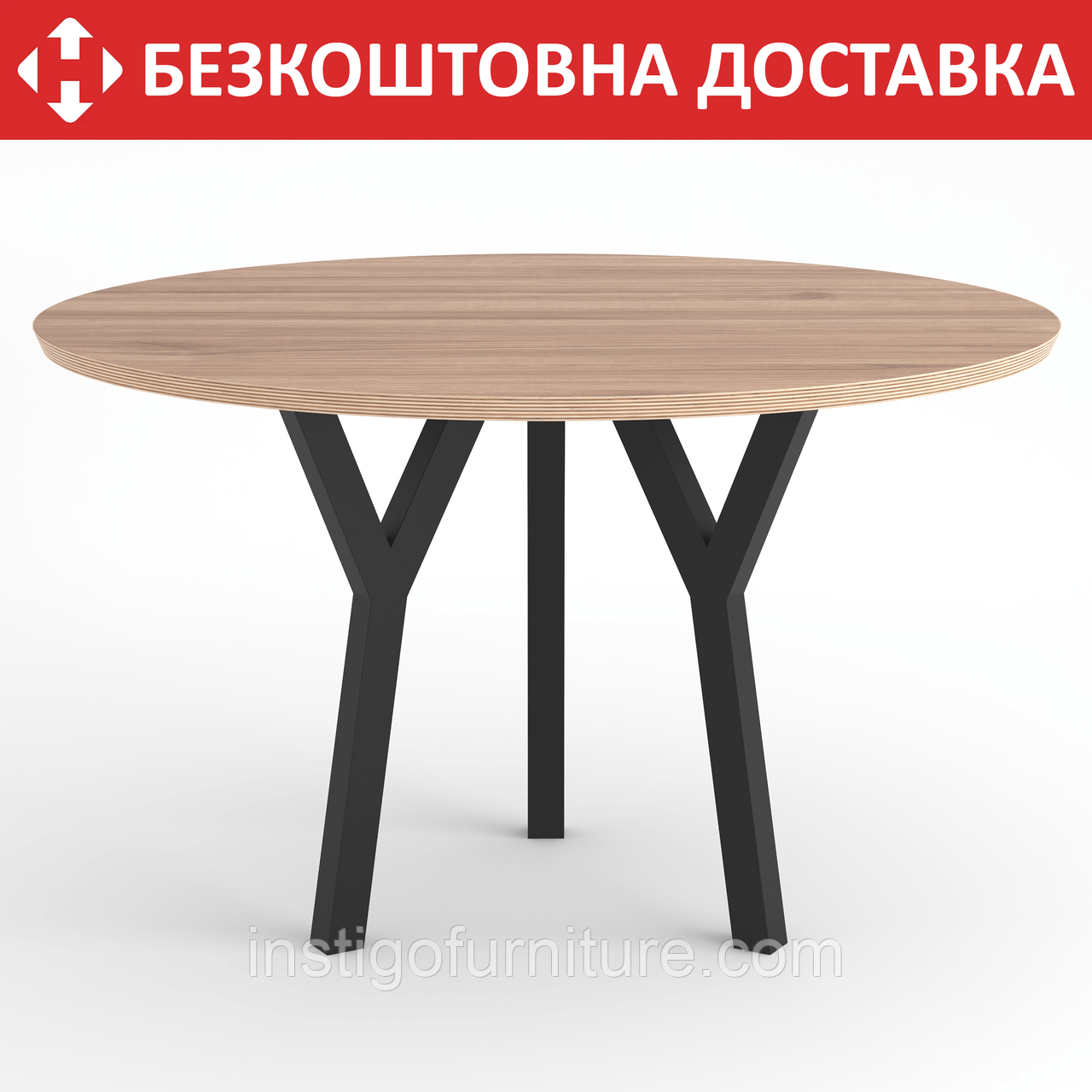 Ніжка для столу з металу 385×100mm, H=730mm