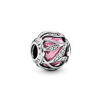 Срібна намистина Pandora Рожеве сяйво природи 791969PCZ