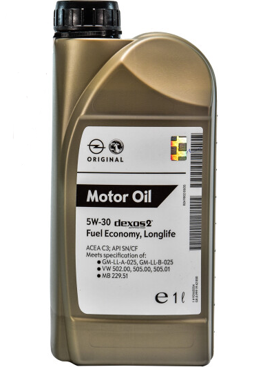 Моторна олива GM Motor Oil Dexos2 5W-30 1л (93165554) ly