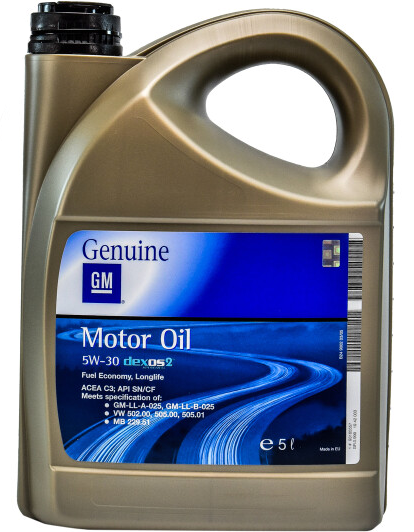 Моторна олива GM Motor Oil Dexos2 5W-30 5л (93165557) ly