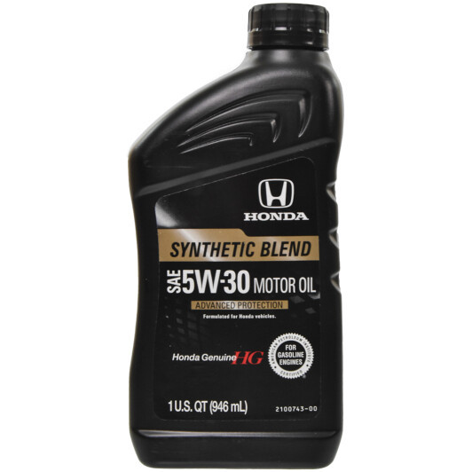 Моторна олива Honda Motor Oil Synthetic Blend 5W-30 0.946л (087989134) ly