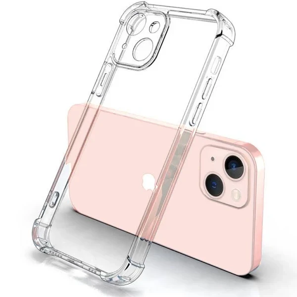 Силіконовий чохол Shockproof для iPhone 14 (закрита камера)