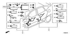 Проводка двері задня ліва Honda Clarity FCX (17-)  32754-TRT-J00
