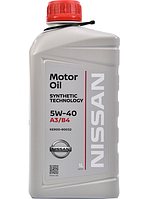 Моторное масло Nissan Motor Oil 5W-40 1л (KE90090032) lly