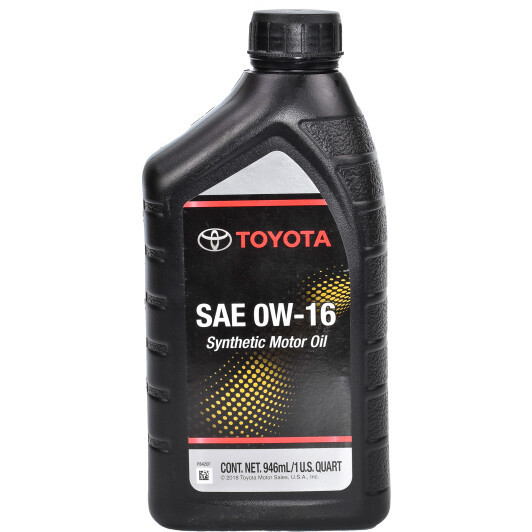 Моторна олива Toyota Motor Oil 0W-16 0.946л (0027916QTE) ly