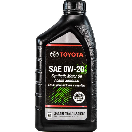 Моторна олива Toyota Motor Oil 0W-20 0.946л (002790WQTE) ly