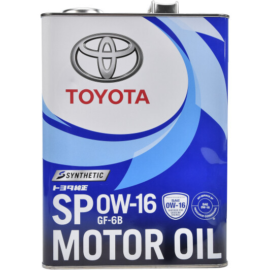 Моторна олива Toyota Motor Oil SP 0W-16 4л (0888013105) ly