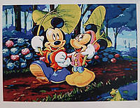 Алмазная мозаика с диснеевскими персонажами Микки Маус 20×30см