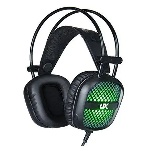 Комп'ютерні дротові ігрові навушники з мікрофном, регулятором гучності та 3-ма підсвітками A2