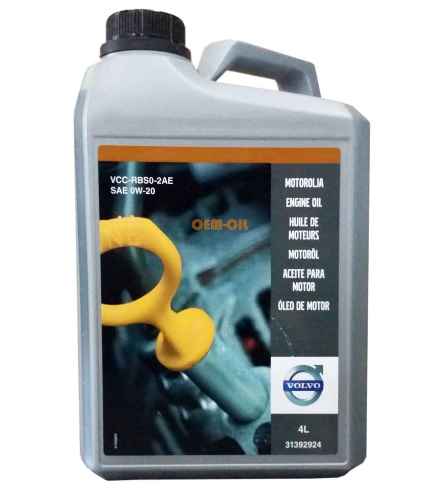 Моторна олива Volvo Engine Oil 0W-20 4л (31392924) ly