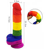 Фалоїмітатор на присоску Rainbow, фото 8